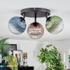 Chehalis Plafonnier, Boule lumineuse Bleu, Vert, Clair, Cuivré, 3 lumières Chehalis Plafonnier, Boule lumineuse Bleu, Vert, Clair, Cuivré, 3 lumières