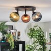 Chehalis Plafonnier, Boule lumineuse 44 cm Bleu, Vert, Cuivré, 3 lumières