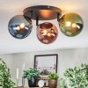 Chehalis Plafonnier, Boule lumineuse 48.5 cm Bleu, Vert, Cuivré, 3 lumières