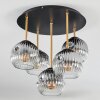 Ripoll Plafonnier, Boule lumineuse Laiton, Noir, 5 lumières