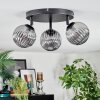 Chehalis Plafonnier, Boule lumineuse Fumé, 3 lumières