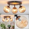 Chehalis Plafonnier, Boule lumineuse Ambre, 3 lumières Chehalis Plafonnier, Boule lumineuse Ambre, 3 lumières