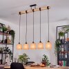 Lindberg Suspension, Suspension Écru, Noir, 5 lumières