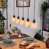 Bassagoda Suspension, Suspension Écru, Noir, 5 lumières