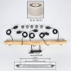 Bassagoda Suspension, Suspension Écru, Noir, 5 lumières