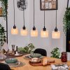 Bassagoda Suspension, Suspension Écru, Noir, 5 lumières
