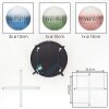 Chehalis Plafonnier, Boule lumineuse 30 cm Bleu, Vert, Clair, Cuivré, 4 lumières