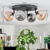 Chehalis Plafonnier, Boule lumineuse Ambre, Fumé, 4 lumières