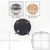 Chehalis Plafonnier, Boule lumineuse Ambre, Fumé, 4 lumières
