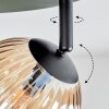 Chehalis Plafonnier, Boule lumineuse Ambre, Clair, Fumé, 4 lumières