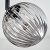 Chehalis Plafonnier, Boule lumineuse Ambre, Clair, Fumé, 4 lumières