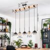 Koyoto Suspension, Boule lumineuse, Suspension Écru, Noir, 5 lumières