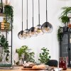 Koyoto Suspension, Boule lumineuse, Suspension Écru, Noir, 5 lumières