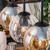 Koyoto Suspension, Boule lumineuse, Suspension Écru, Noir, 5 lumières