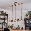 Koyoto Suspension, Boule lumineuse, Suspension Écru, Noir, 5 lumières