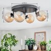 Chehalis Plafonnier, Boule lumineuse Ambre, 4 lumières