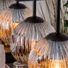 Ripoll Suspension, Boule lumineuse, Suspension Écru, Noir, 5 lumières