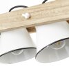 Suspension Brilliant Plow Bois foncé, Blanc, 3 lumières