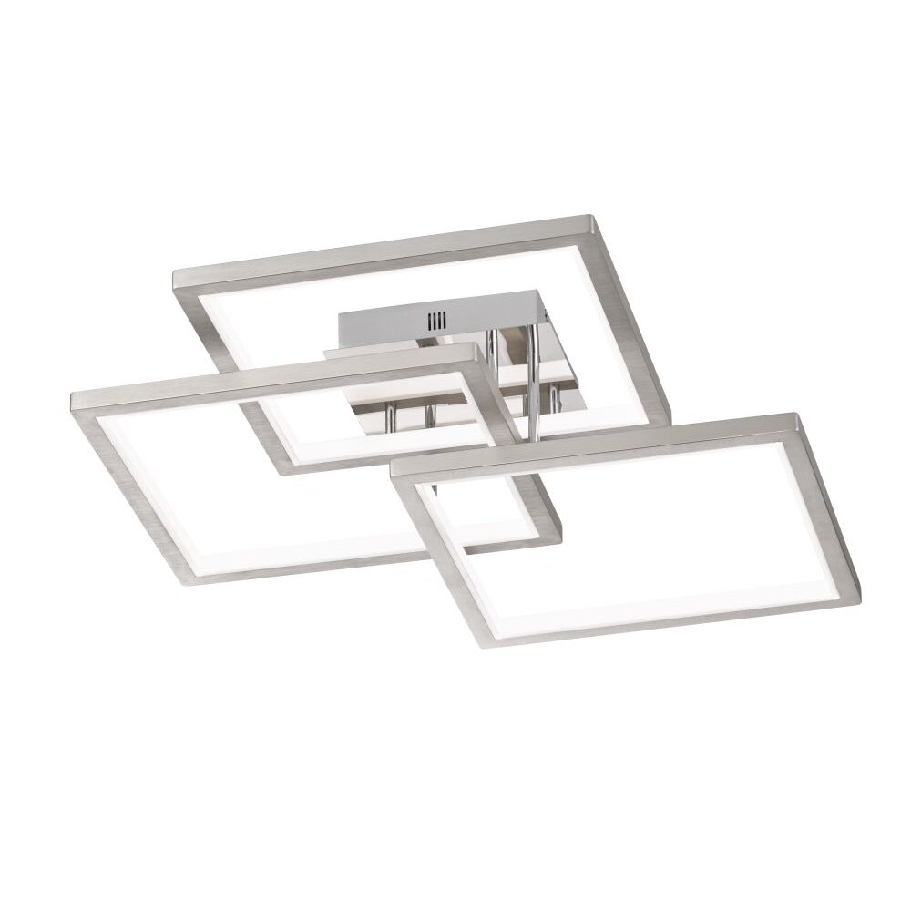 Plafonnier Wofi VISO LED Nickel mat, 1 lumière main product photo