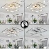 Plafonnier  Solaro LED Chrome, Nickel mat, 1 lumière