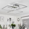 Plafonnier  Solaro LED Chrome, Nickel mat, 1 lumière