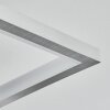 Plafonnier  Solaro LED Chrome, Nickel mat, 1 lumière
