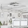 Plafonnier  Solaro LED Chrome, Nickel mat, 1 lumière
