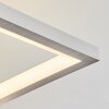 Plafonnier  Solaro LED Chrome, Nickel mat, 1 lumière