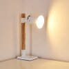 Lampe à poser Oksbol Brun, Blanc, 1 lumière