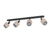 ROSLEY Plafonnier, Spot de plafond Luminaires Eglo Noir, 4 lumières