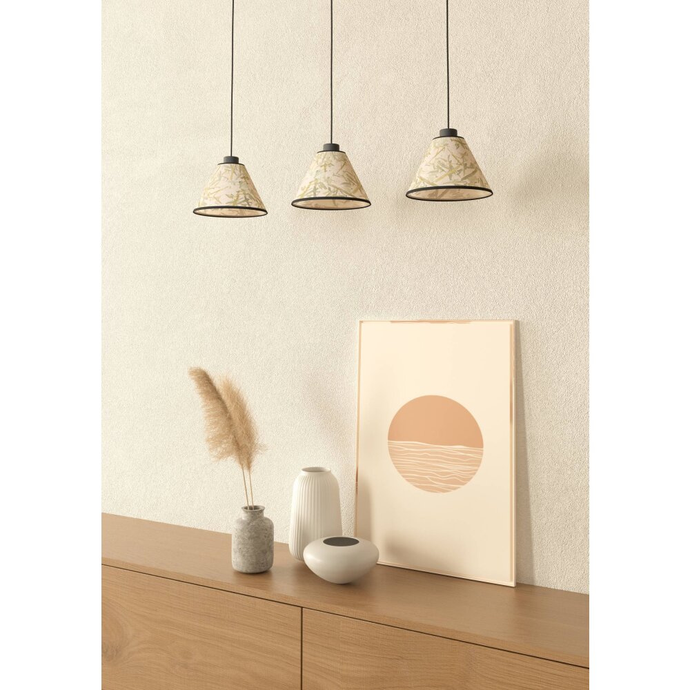 OXPARK Suspension Luminaires Eglo Noir, 3 lumières main product photo