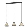 OXPARK Suspension Luminaires Eglo Noir, 3 lumières