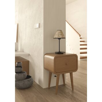 OXPARK Lampe à poser Luminaires Eglo Noir, 1 lumière