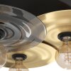 LINTMILL Plafonnier, Applique murale Luminaires Eglo Laiton, Noir, 3 lumières