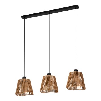 LAVISTER Suspension Luminaires Eglo Noir, 3 lumières