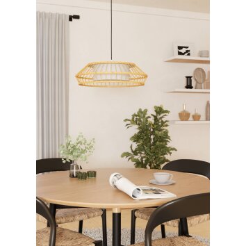 YUKU-Z Suspension Luminaires Eglo LED Blanc, 1 lumière, Changeur de couleurs