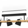 HORNWOOD-Z Plafonnier, Applique murale Luminaires Eglo LED Brun, Noir, 4 lumières, Changeur de couleurs