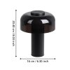 PONENTE Lampe à poser Luminaires Eglo LED Noir, 1 lumière