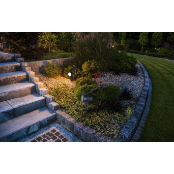 SAMBUCO Lampe solaire Luminaires Eglo LED Noir, 1 lumière SAMBUCO Lampe solaire Luminaires Eglo LED Noir, 1 lumière