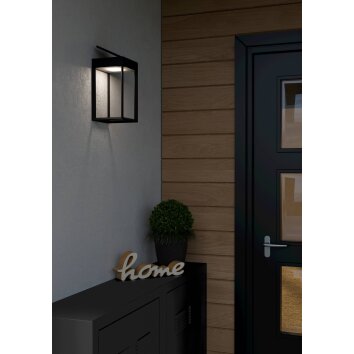 SUZZARA Lampe solaire Luminaires Eglo LED Noir, 1 lumière, Détecteur de mouvement SUZZARA Lampe solaire Luminaires Eglo LED Noir, 1 lumière, Détecteur de mouvement