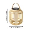 MARLIANO Lampe solaire Luminaires Eglo LED Brun, Noir, 1 lumière
