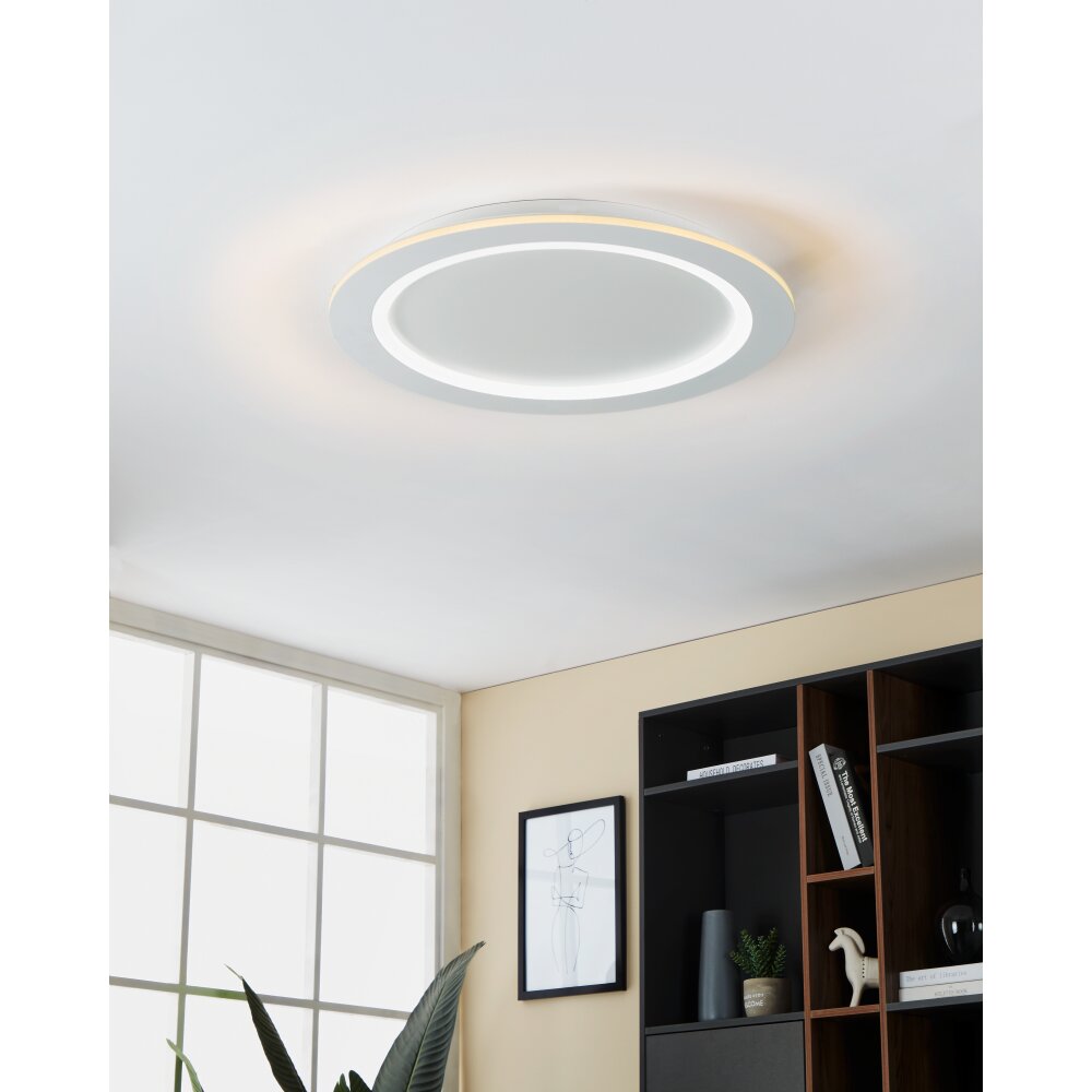 PADROGIANO-Z Plafonnier Luminaires Eglo LED Blanc, Changeur de couleurs main product photo