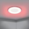 PADROGIANO-Z Plafonnier Luminaires Eglo LED Blanc, Changeur de couleurs