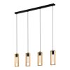 LITTLETON Suspension Luminaires Eglo Noir, 4 lumières