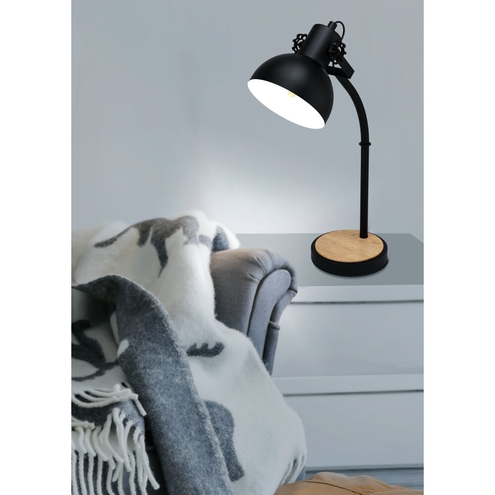 LUBENHAM Lampe à poser Luminaires Eglo Brun, Noir, 1 lumière main product photo