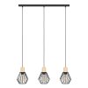 PALMORLA Suspension Luminaires Eglo Brun, Noir, 3 lumières