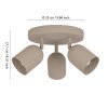 TILSTON Plafonnier, Spot de plafond Luminaires Eglo Sable, 3 lumières