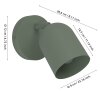 TILSTON Spot de plafond, Applique murale Luminaires Eglo Vert, 1 lumière