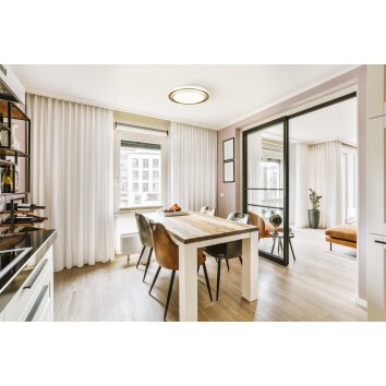 MOSCHETTA Plafonnier Luminaires Eglo LED Or, Changeur de couleurs