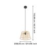 HYKEHAM Suspension Luminaires Eglo Noir, 1 lumière